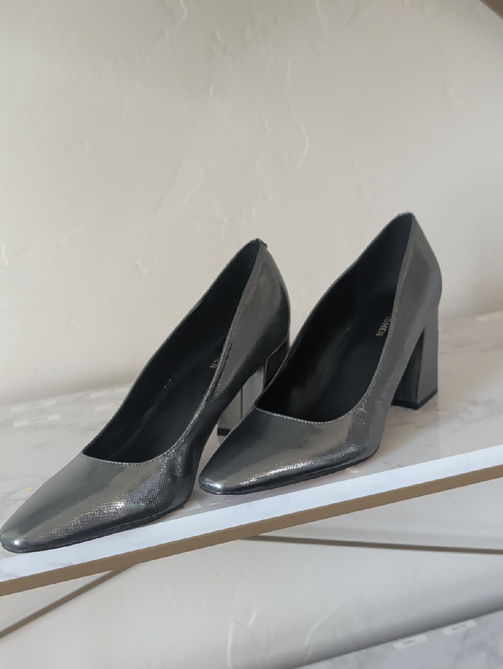 Marc Fisher Shoes.   Size 10.  Silver